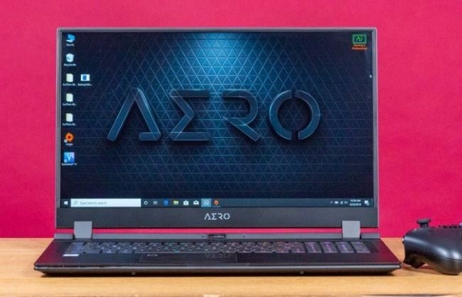 Gigabyte Aero 17 HDR: 575 nits; 165% sRGB